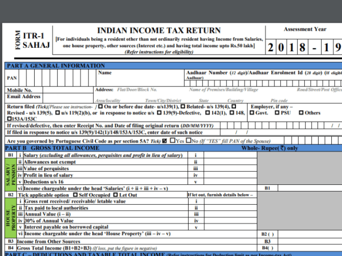 Tax income return file online itr step guidelines here